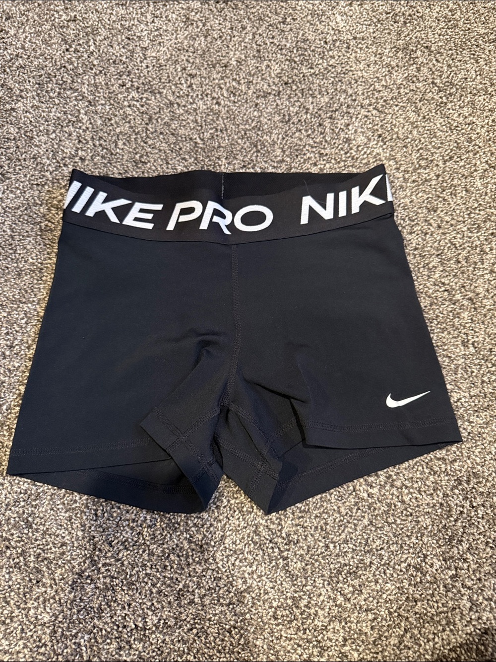 Nike Black Pro Logo Waist Bike Shorts